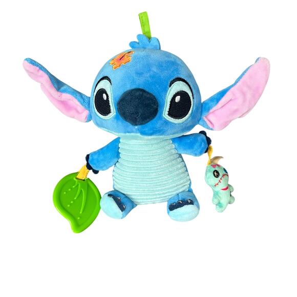 Disney Baby Stitch Activity Plush Rattle Mirror Teether - Picture 1 of 3